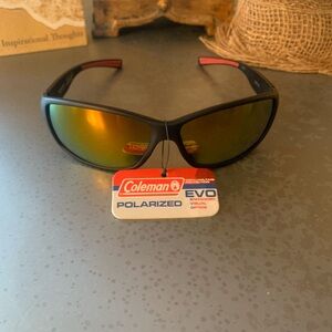 Coleman NRW WITH TAGS, polarized adventurer, EVO, enhanced visual optics.